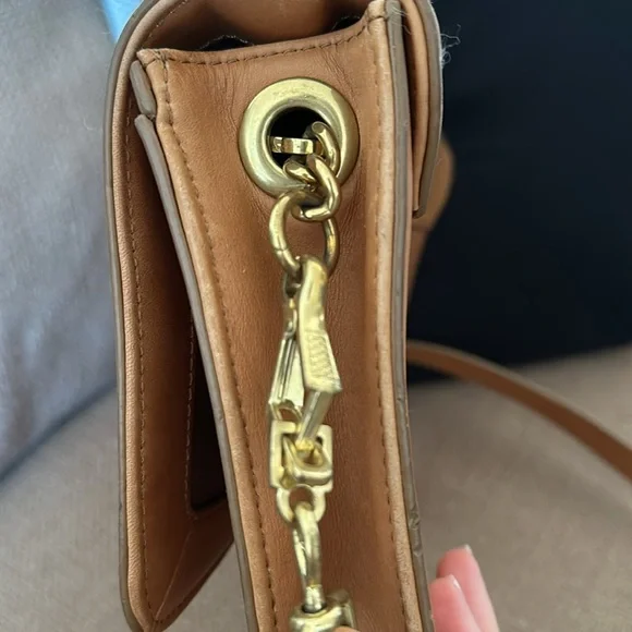 J Crew leather light brown shoulder bag - Picture 5 of 12